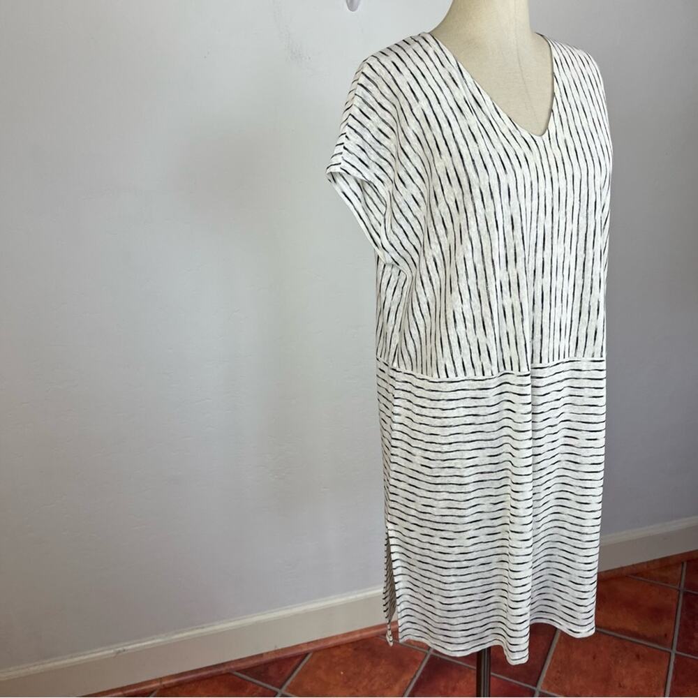 Eileen Fisher Painterly Organic Linen Tunic Top - Picture 2 of 7